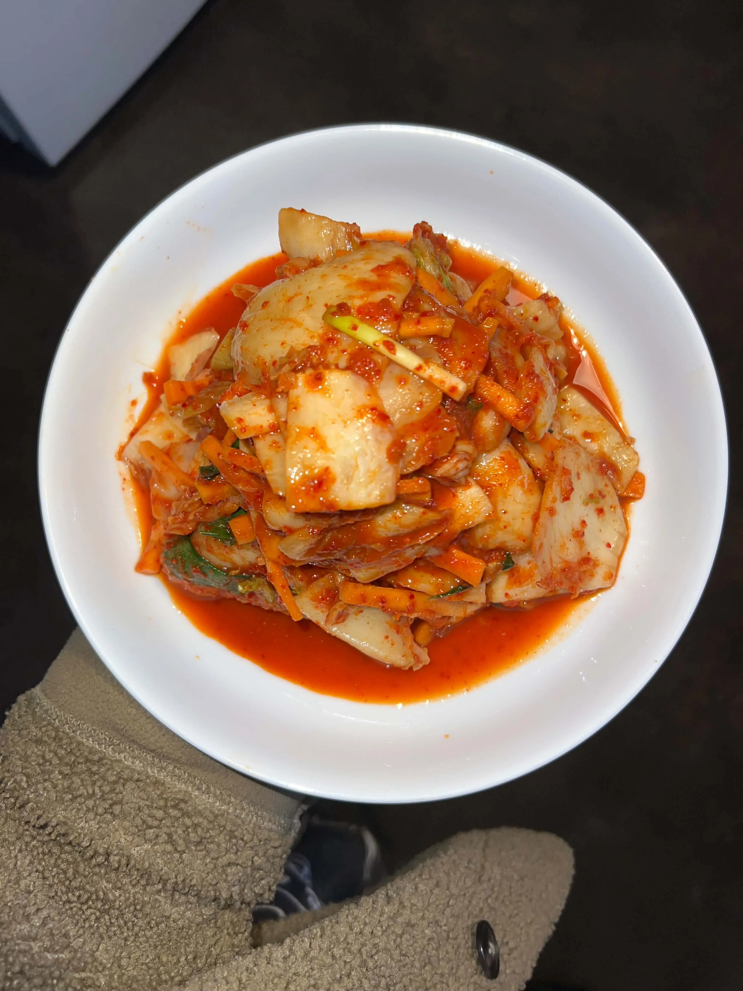Kimchi In Hobart — Top view of kimchi bowl
