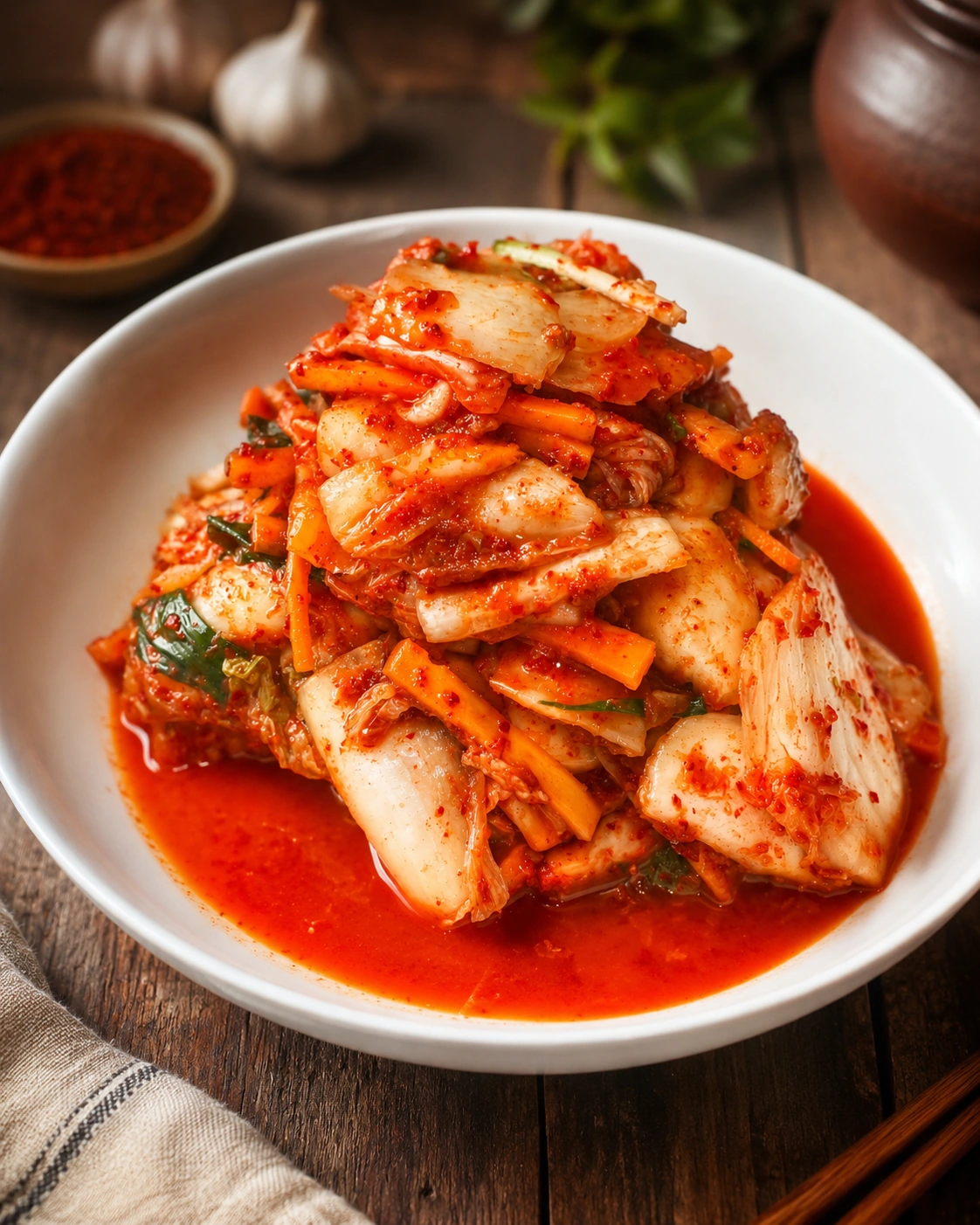 Kimchi In Hobart — Spicy fermented kimchi close-up