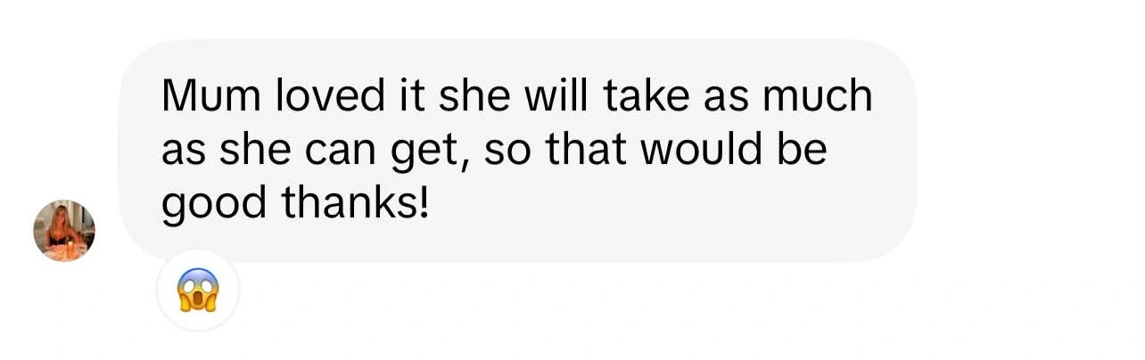 Customer review of Kimchi In Hobart — Mum loved it she will take as much as she can get